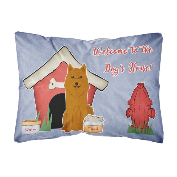 Dog House Collection Karelian Bear Dog Canvas Fabric Decorative Pillow