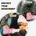 thumbnail image 4 of Kdxio Easter Egg1 Print 2 Pack Car Kick Mat Seat Cover Back Protector Mat with Pockets for Organizer Backseat Protector and Storage Anti Kick Pad for Vehicles, 4 of 9