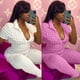 thumbnail image 3 of Mono sexy de una pieza rosa, elegante traje de lujo, ropa ajustada para verano y primavera 2023, mono de club para mujer, mono de juego, 3 of 4