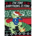 thumbnail image 3 of Jollidays Men's I'm Fine Ugly Christmas Sweater, Sizes S-2XL, 3 of 5