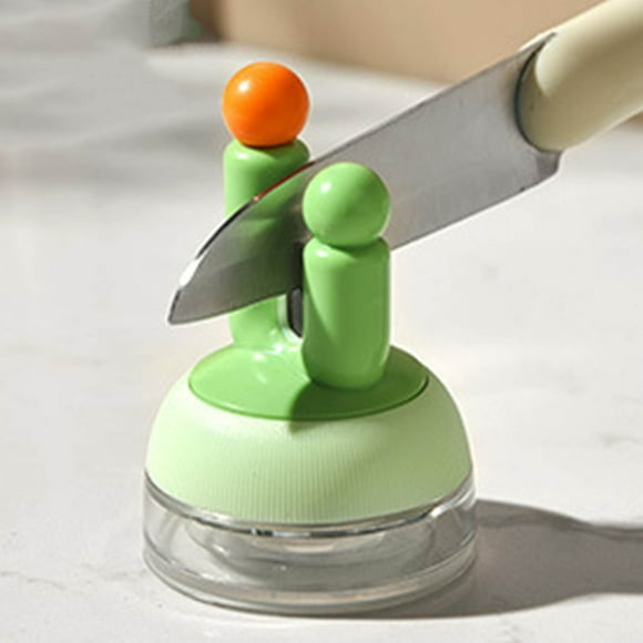 Pierre à Aiguiser à Succion en Forme de Cactus avec Meule pour Cuisine et Outil à Ciseaux d'Intérieur