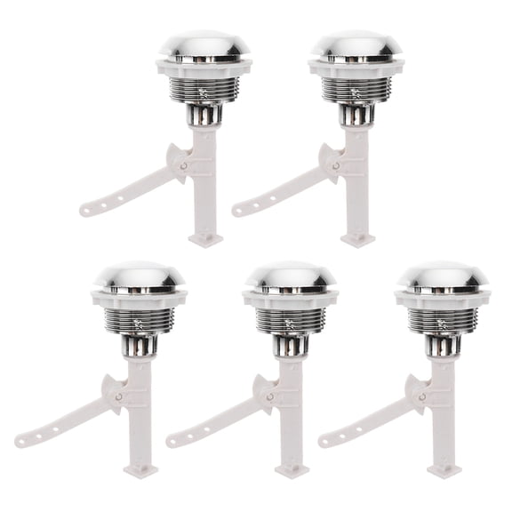 Raindrops  5 Pcs Toilet Tank Button Bathroom Buttons Flush Replacement Kit