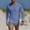 Blue, variant on Quarter Button Pullover, Mens Half Button Pocket Cardigan Long Sleeve Solid Color Crewneck Casual Top