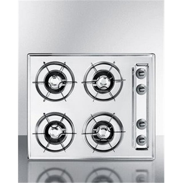 Summit Appliance ZNL03P Plaque de Cuisson à Gaz Ouverte de 24 Po, Chrome