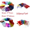 thumbnail image 2 of Top Sale 10pcs 7x9/9x12cm Drawstring Organza Jewelry Packaging Display Jewelry Pouches For DIY Jewelry Wedding Gift Beads Bags 9 Size 7x9cm 10pcs, 2 of 6