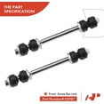 thumbnail image 6 of A-Premium 8Pcs Front Suspension Kit Upper Control Arm Ball Joint Tie Rod End Sway Bar Link Compatible with Chevrolet Silverado 1500 HD 2500 HD 3500 HD Suburban Avalanche GMC Sierra 2500 Yukon XL 2500, 6 of 9