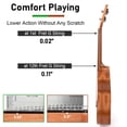 thumbnail image 4 of Ukelele, Concierto Ukelele de instrumento musical profesional de 23 pulgadas para adultos Kit para principiantes de Uke de caballo con correa para bolsa de concierto Cuerdas OEM Guitarra hawaiana Ukal, 4 of 5