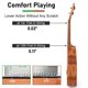 thumbnail image 4 of Ukelele, Concierto Ukelele de instrumento musical profesional de 23 pulgadas para adultos Kit para principiantes de Uke de caballo con correa para bolsa de concierto Cuerdas OEM Guitarra hawaiana Ukal, 4 of 5
