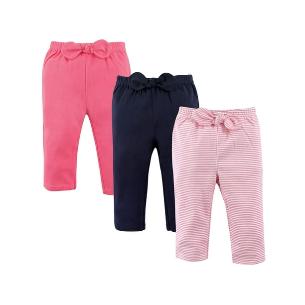 Hudson Baby Toddler Girl Pants, 3Pack