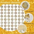 thumbnail image 6 of Plastic Laser Disco Ball Curtains Sequin Shimmer Wall Backdrops for Birthday Wedding Party Christmas Baby Shower Decorations Gold 2000x1000mm, 6 of 9