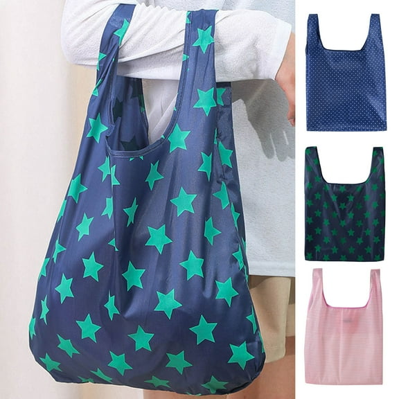 Joernso Storage Bag Large Capacity Built-in Small Pocket Oxford Cloth Outdoor Portable Folding Shopping Pouch Daily Use