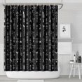 thumbnail image 2 of Extra Long Boho Shower Curtain 72x84 Inches - Vintage Floral & Tropical Leaves Pattern, Waterproof Bohemian Bathroom Decor with 12 Hooks, Tribal Rustic Style, 2 of 5