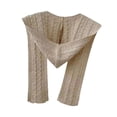 thumbnail image 2 of Bufanda con capucha para la cabeza, calentador de cuello, bufanda con capucha para mujeres, otoño, hombres, al aire libre Caqui, 2 of 8