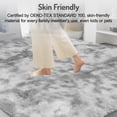 thumbnail image 6 of ZRSDIXK Large Area Rug, 5ft x 8ft Shag Living Room Rug, Indoor Modern Tie-dye Area Rugs for Bedroom, Rectangle Fluffy Home Carpets, Light Gray, 6 of 10