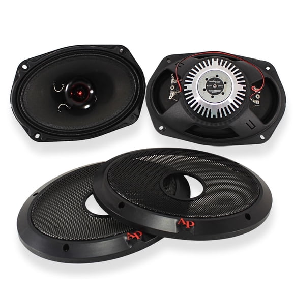 6x9" 150W RMS 4-Ohm NEO Hybrid Coaxial Loudspeaker Pair W/1" Tweeter APMB-CX690