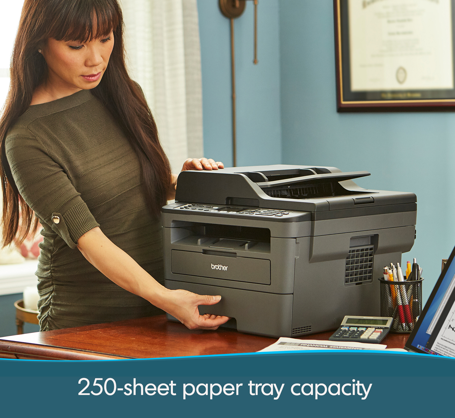 Brother MFC-L2710DW Monochrome Laser All-in-One Printer, Duplex Printing, Wireless Connectivity - image 5 of 10