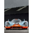 thumbnail image 4 of Stephen Chambers 25x32 Black Modern Wood Framed Wall Art Titled - Porsche 917 Gulf 5, 4 of 6