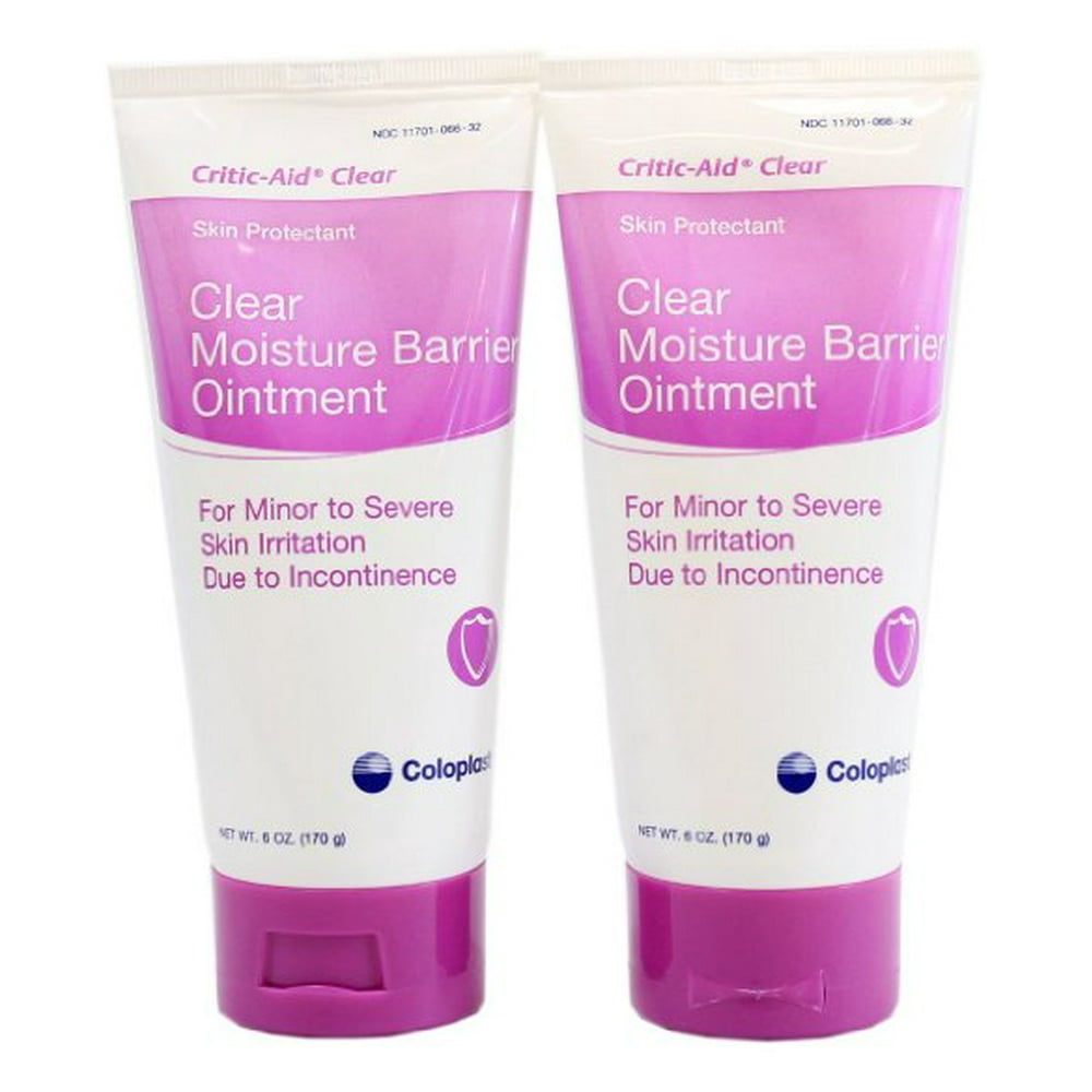 CriticAid Clear Moisture Barrier Ointment 6 Ounce Tube Pack of 2