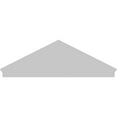 thumbnail image 5 of Ekena Millwork 82"W x 27-3/8"H x 2-3/4"P (Pitch 6/12) Peaked Cap Sunburst Architectural Grade PVC Combination Pediment, 5 of 8