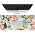 thumbnail image 1 of Floral Desk Pad Mat, Computer Desk Matt for Desktop, Large Mouse Pad for Desk, XXL Gaming Mousepad with Non-Slip Base, Waterproof Laptop Keyboard Mat for Office Laptop Women, 1 of 5
