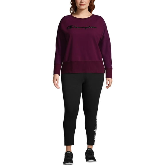 Champion Womens Plus Activewear Fitness Sweatshirt