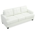thumbnail image 3 of Glory Furniture Sandridge Faux Leather Sofa in White, 3 of 6