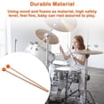 thumbnail image 4 of 2 Pieces Mallet Drumsticks Professional Marimba Sticks Beginners Instrument Accessories Adults Children Wood Handle Music Accessory Instrument, 4 of 8