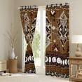 thumbnail image 3 of Manfei Tribal Sheep Skeleton Blackout Curtains Set of 2 (52x84 Each), Brown Boho Aztec Window Curtains, Hippie Stars Moon Galaxy Curtains and Drapes, Living Room Curtains Decor, 3 of 6