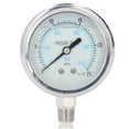 thumbnail image 2 of Fafeicy YN-60 Vacuum Pressure Gauge, Stainless Steel Vacuum Manometer, 1/4in NPT Thread Specification, For Measuring The Pressure Of Fluid Media, Class 2.5 Accuracy, 2 of 8