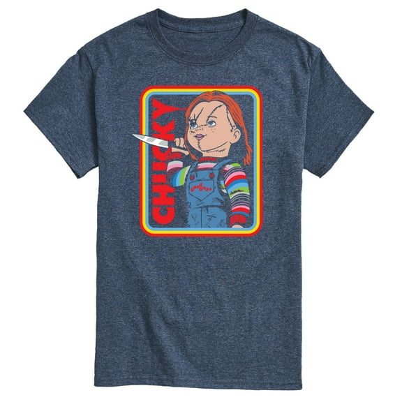 Chucky - Retro Chucky & Knife - Men's Short Sleeve Graphic T-Shirt