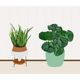 thumbnail image 3 of Bucheli, Jen 17x15 Black Modern Framed Museum Art Print Titled - Potted Plant Friends II, 3 of 5