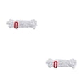 thumbnail image 4 of Soidarity Paquete de 4 cuerdas de viento para tienda de campaña, ajustable, luminoso, para senderismo, camping, escalada, dosel, hebillas de cordón, Blanco 2piezas Soidarity CBP444635, 4 of 5