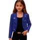 thumbnail image 2 of Cowsor Girls Sequin Blazer Open Front Jacket Party Christmas Sparkly Coats, 2 of 7