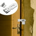 thumbnail image 7 of MZHICH 2 Pack Stainless Steel Latch Lock Padlock Hasp Set with Screws and Padlock for Doors, 7 of 7