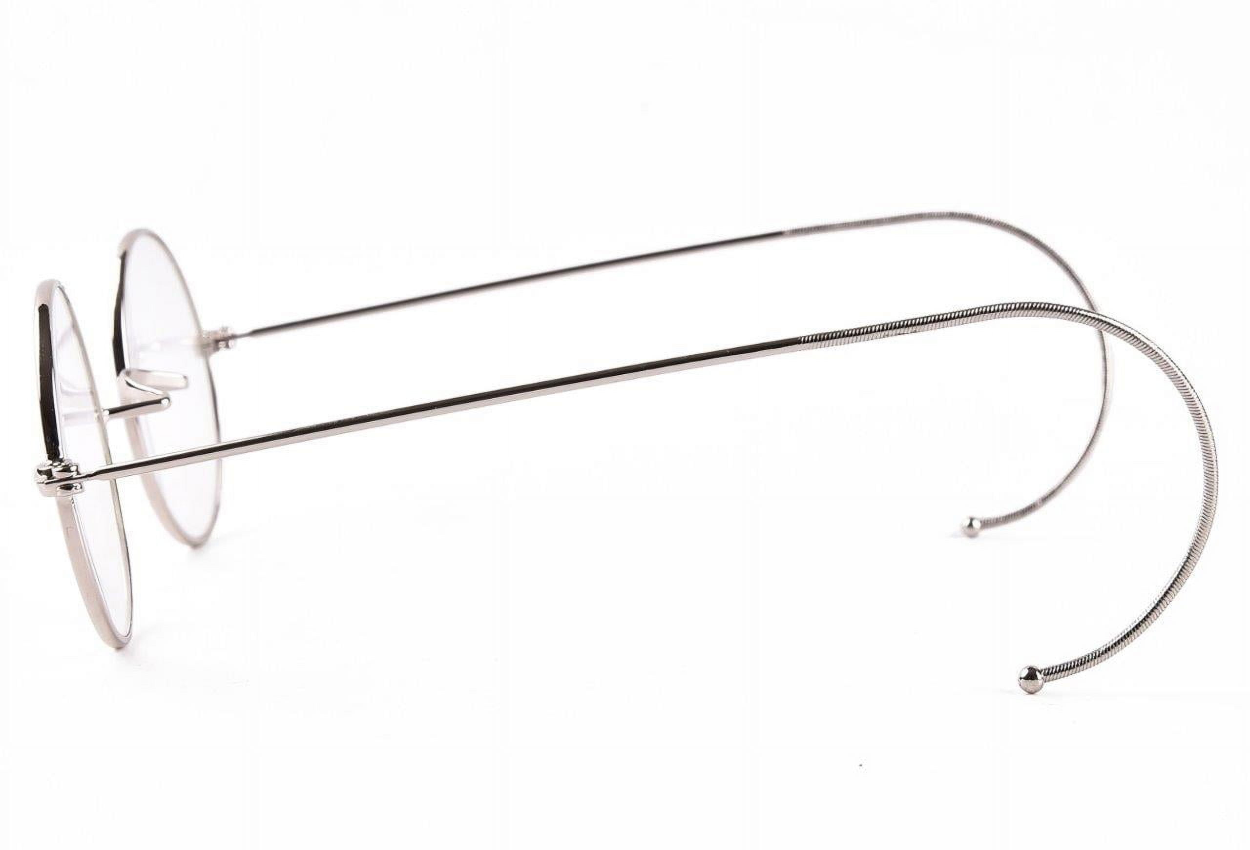 Blue Light Blocking Reading Glasses, Small Round Wire Rim Readers for Computer Use Anti-Glare Cut UV400 Clear Lens