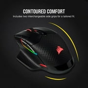 Corsair DARK CORE RGB PRO SE Wireless FPS/MOBA Gaming Mouse with SLIPSTREAM Technology, Black, Backlit RGB LED, 18000 DPI, Optical, Qi wireless charging certified