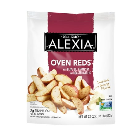 Alexia Oven Reds with Olive Oil, Parmesan and Roasted Garlic, Non-GMO Ingredients, 22 oz (Frozen)