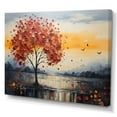 thumbnail image 2 of Designart "love Landscape Melting Hearts IV" Romantic Landscape Canvas Art Print, 2 of 5