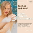 thumbnail image 2 of Eco Bath London Bamboo Bath Puff - Soft Body Scrubber Bath Sponge, 2 of 7