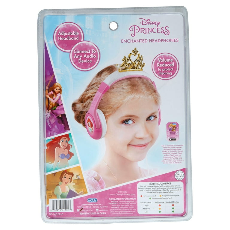 Disney Childern's Noise-Canceling Over-Ear Headphones, Pink
