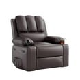 thumbnail image 1 of GARVEE 22'' Recliner Massage Chair, with Vibrating and Heating, Coffee, 1 of 8