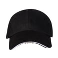 thumbnail image 2 of Gorra de béisbol con luz frontal tipo linterna para hombre, papá, esposo, deporte unisex Negro, 2 of 9