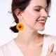 thumbnail image 4 of GOOHOCHY 1 par de pendientes colgantes de girasol acrílico, pendientes sencillos de gancho con forma de flor para mujeres y niñas., 4 of 8