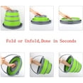 thumbnail image 5 of Premium Collapsible Bucket - Portable Folding Water Container - Space Saving Bucket for Washing Dishes and Person During Camping, Hiking and Home Silicone bucket (5L), 5 of 5