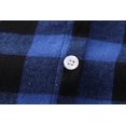 thumbnail image 5 of Toddler Boy Flannel Shirt Baby Long Sleeve Hooded Plaid Button Shirt for 18-24 Months, 5 of 9
