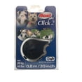 thumbnail image 2 of 1 Correa retráctil Flexi Click 2 compacta con adaptador para colocar en arnés o collar todo en color negro, 2 of 2