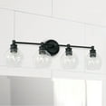 thumbnail image 2 of Mid-Century 4 Light Transitional Bath Vanity Approved For Damp Locations In Transitional Style 32 High By 9.75 Wide-Matte Black Finish Capital, 2 of 7