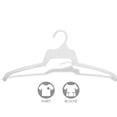 thumbnail image 3 of The Great American Hanger Company Super Thin White Plastic Top Hanger, Box of 500 Flat Space Saving Shirt Hangers, 3 of 3