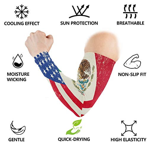 Details about   ZZKKO American Mexico Flag Cooling Arm Sleeves Cover Uv Sun Protection for Men 1 