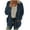 Dark Blue, variant on fartey Womens Fuzzy Sherpa Hooded Cardigan Coat Winter Double Fleece Open Front Jacket Coat Plush Warm Plus Size Button Down Outwear, S-5XL
